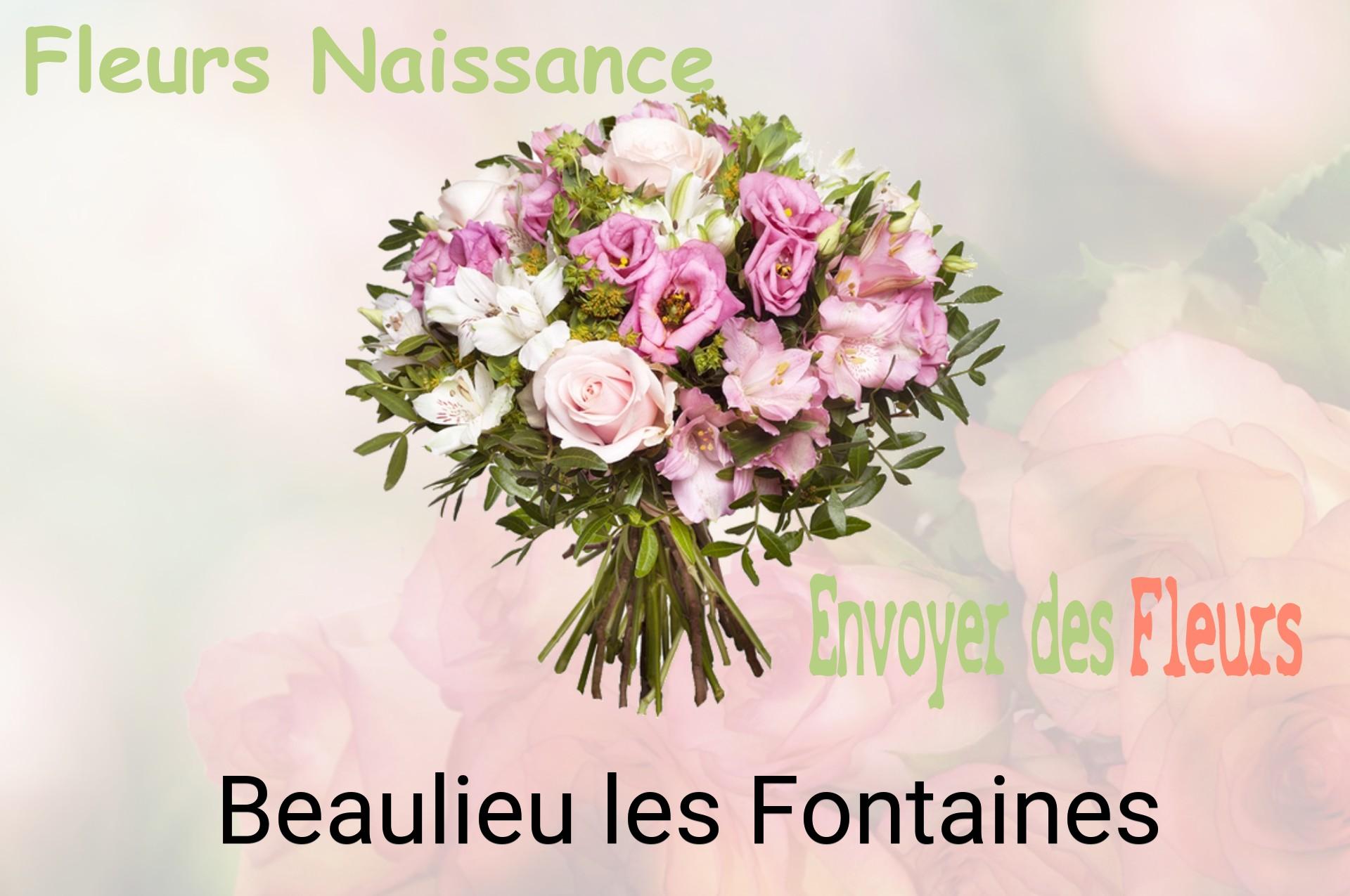 Bouquet de fleurs de naissance livré à Beaulieu-les-Fontaines
