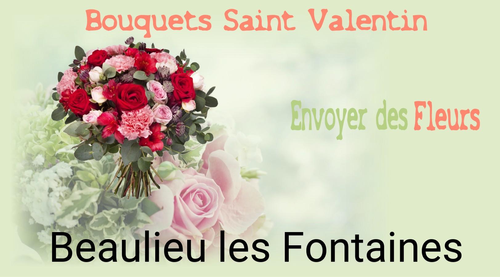 Roses de Saint-Valentin livrées à Beaulieu-les-Fontaines